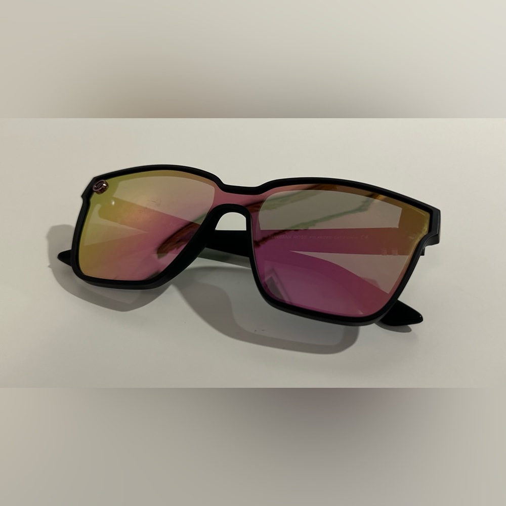 Blenders Eyewear Burbank Rose Pink Black Polarized Sunglasses - Frames & Lenses